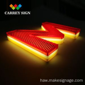 ʻO Vinyl illuminated acrylic leka uila